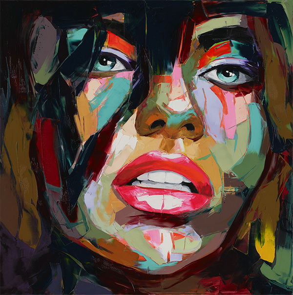 Francoise Nielly Portrait Palette Painting Expression Face090